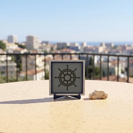 Dümen Silüetli Çağdaş Dekoratif Obje, Sevdikleriniz İçin Özgün Bir Armağan 10x10 cm