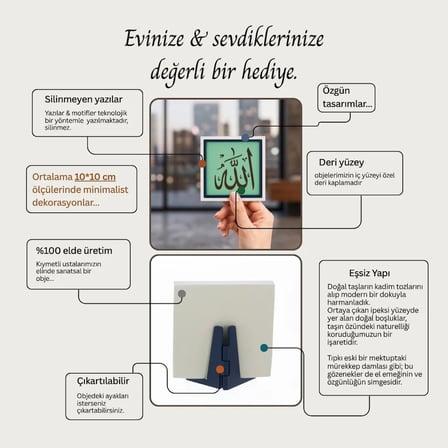 Hayat Ağacı Motifli Zarif Dekoratif Obje, Ev ve Ofisiniz İçin Modern ve Anlamlı Bir Detay 10x10 cm
