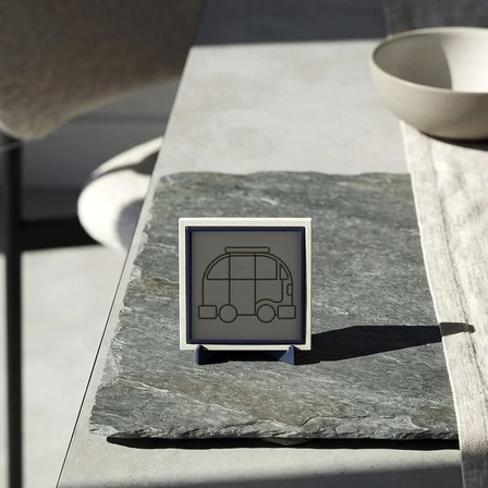 Modern Karavan Tasarımlı Dekoratif Obje, Ev ve Ofisiniz İçin Özel Bir Seçim 10x10 cm