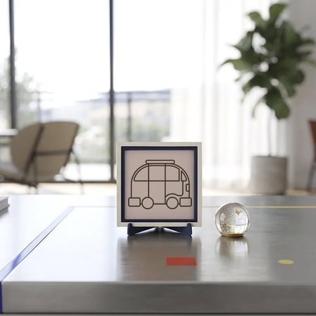 Seyahat ve Karavan Figürlü Dekoratif Parça, Çalışma Masanıza Asalet Katan Tasarım 10x10 cm