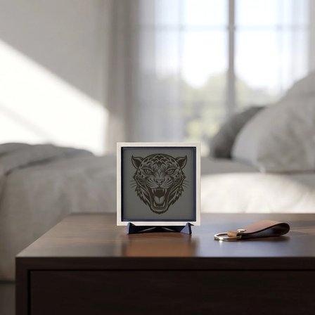 Modern Kaplan Tasarımlı Dekoratif Parça, Ev ve Ofisiniz İçin Güçlü Bir Dokunuş 10x10 cm