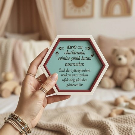 Anlamlı Atatürk Portreli Dekoratif Parça, Modern Yaşam Alanları İçin Estetik Dekorasyon 10x10 cm