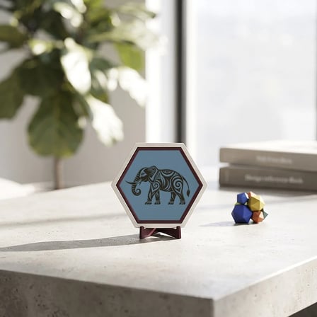 Minimalist Fil Tasarımlı Masaüstü Aksesuarı Çalışma Masalarınız İçin Özgün ve Modern Bir Seçenek 10x10 cm