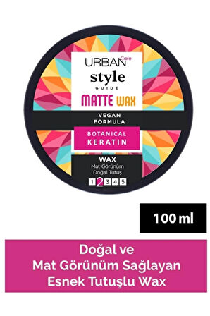 Care Style Guide Matte Wax Matte Look Hair Styling Wax-vegan-100 ml DKÜRN408