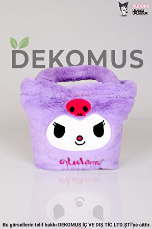 DEKOMUS İLE YENİ SEZON LİSANSLI KUROMI BASIC PELUŞ EL ÇANTASI/BESLENME ÇANTASI