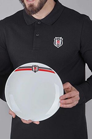 LİSANSLI BEŞİKTAŞ 2'Lİ PORSELEN PASTA TABAĞI 