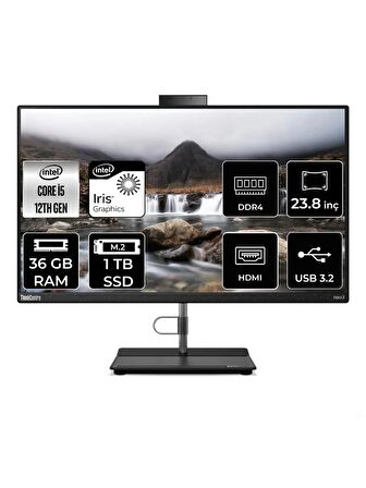 LENOVO THİNKCENTRE NEO 30A İ5 1235U 36GB RAM 1TB SSD 23.8" FHD FDOS ALL IN ONE PC 12CE004KTX