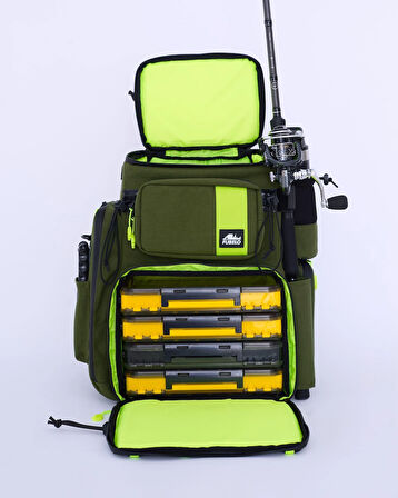 FUBELO CHAP YESIL BALIKÇI ÇANTASI (60LT)