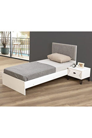 Safir Genç Odası - 3 Kapılı Dolap, Karyola, Komodin