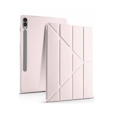 Samsung Galaxy X510 Tab S9 FE 11 Kılıf Kalemlikli Mars Tablet Kılıfı - Rose Gold