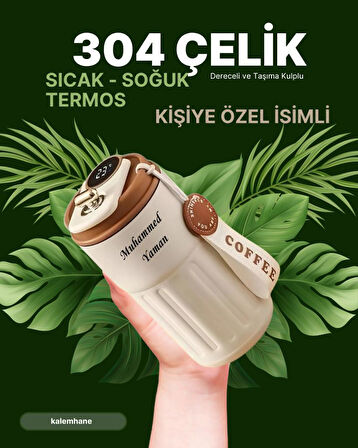 304 Çelik Sıcak - Soğuk Kişiye Özel Termos