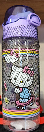 Hello kitty figürlü plastik matara 550 ml