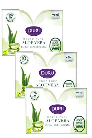 Hydro Pure Aloe Vera Şeffaf Duş Bakım Sabunu 6 Adet