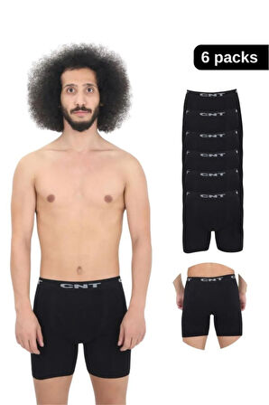 ERKEK 6 LI ÖZEL PAKET MİKRO FİBER ESNEK DİKİŞSİZ UZUN BOY BOXER