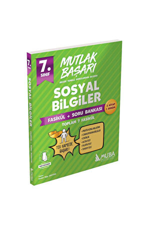 Mutlak Başarı 7.Sınıf Sosyal Bilgiler Fasiküller+Soru Bankası 2024/25 son baskı Yeşil Seri