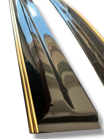 Hyundai Elantra Cam Rüzgarlığı Gold Çift Sıra Kromlu Takım 2003-2009 Arası 4-Lü