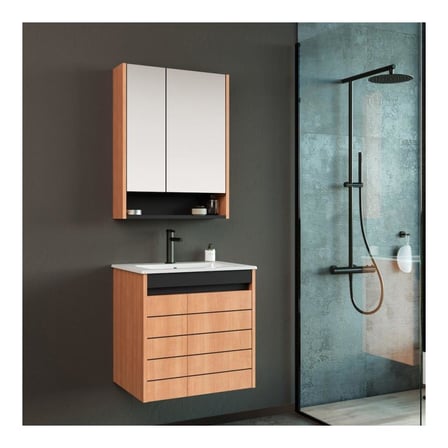 Orka Ricato 60 cm Morgana Kiraz Banyo Dolabı Takımı