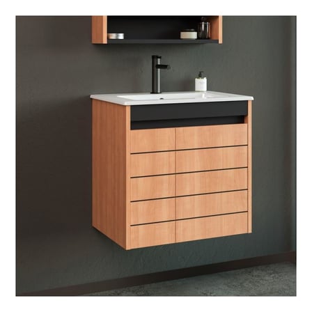 Orka Ricato 60 cm Morgana Kiraz Banyo Dolabı Takımı