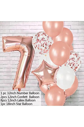 Rose Gold Yaş Balon Set-1-2-3-4-5-6-7-8-9