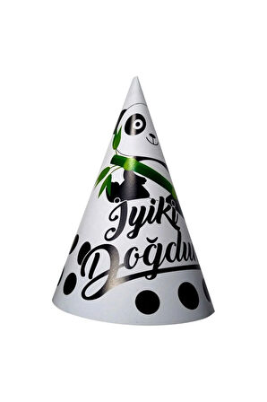 8 Lİ PANDA İYİKİ DOĞDUN ŞAPKA