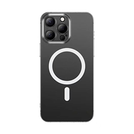 iPhone 15 Pro Max Kılıf Magsafe Şarj Özellikli Toz Önleyici Helo Kapak