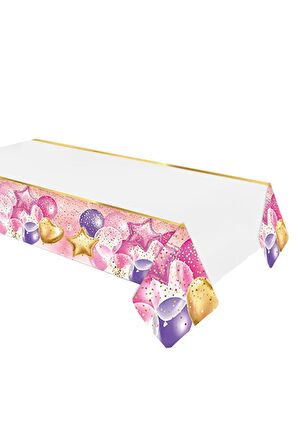 Masa Örtüsü Roll Up 120*180cm -Uçan Balonlar Pembe