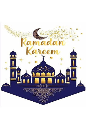 Ramadan Kareem Kumaş Flama Kapı Süsü