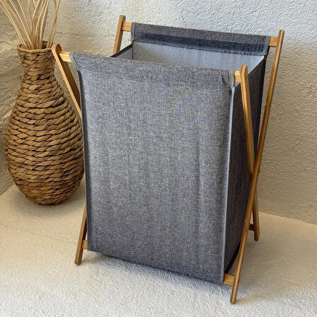 Katlanabilir Sepet - Oyuncak Sepeti, Bambu Temiz/Kirli Çamaşır Sepeti