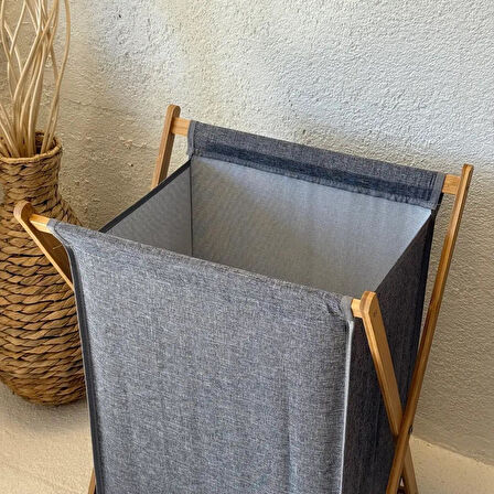 Katlanabilir Sepet - Oyuncak Sepeti, Bambu Temiz/Kirli Çamaşır Sepeti