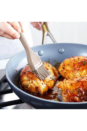  GreenPan Silikon Fırça Bej | Platinum Silicone | BPA İçermez | 200°C Isıya Dayanıklı |