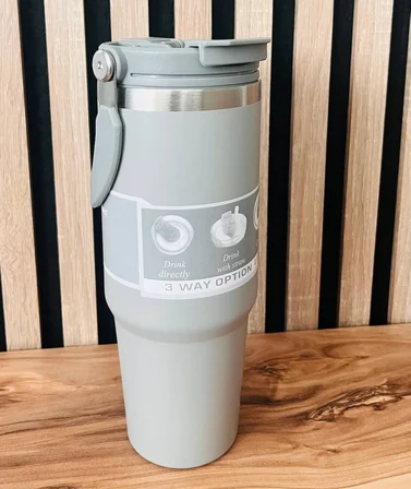 Kişiye Özel 900 ml Vakumlu Paslanmaz Çelik Termos