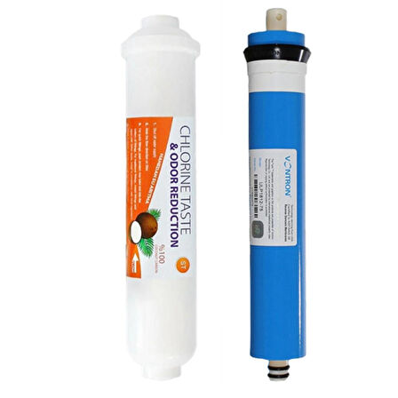 Su Arıtma Filtre Seti 5 Li Çift Spun 75 Gpd Vontron Membran