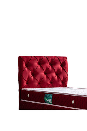 Vita Baza Başlık Comfort Ortopedik Yatak Seti, Bordo
