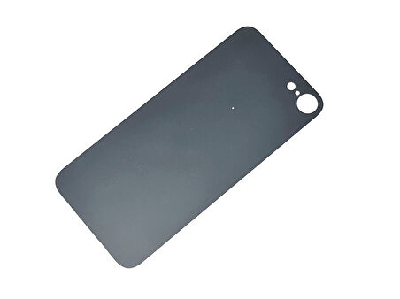 Tkgz İPhone 8 Arka Pil Batarya Kapağı (CAM) SİYAH