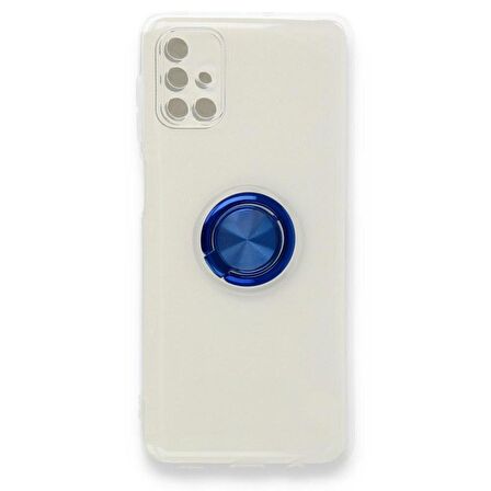 Oppo Reno 4 Lite Kılıf Gros Yüzüklü Şeffaf Silikon