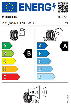 Michelın 235/45r18 98w xl prımacy 4+ mı Oto Yaz 2023