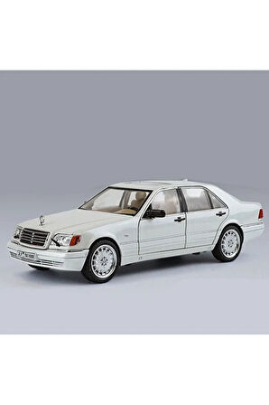 Mercedes Benz S320L Beyaz Diecast Model Araba Mercedes Benz W140 320SEL Makam Arabası Koleksiyonluk