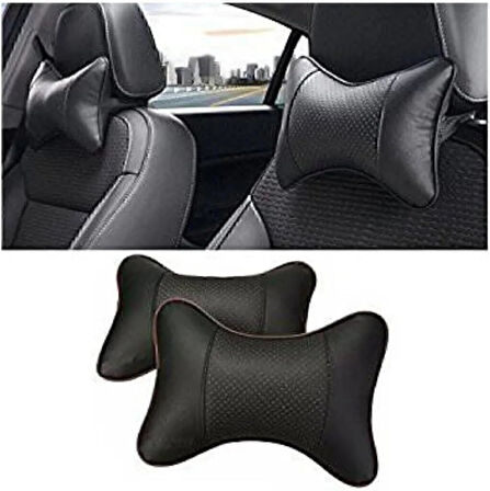 Nissan Note 2005-2015koltuk uyumlu 2li minder ve 2 adet yastık- Siyah kalın süngerli