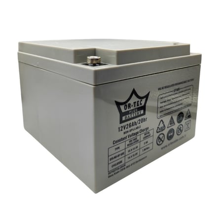 Ortec 12V 26Ah Bakımsız Kuru UPS Aküsü