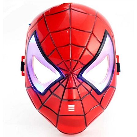 Spiderman Işıklı Maske - Örümcek Adam Maskesi