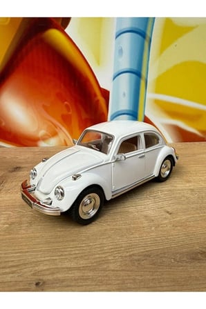 Sürtmeli Sesli Işıklı Oyuncak Vosvos Araba Açılan Kapılar Volkswagen Vosvos Model Araba