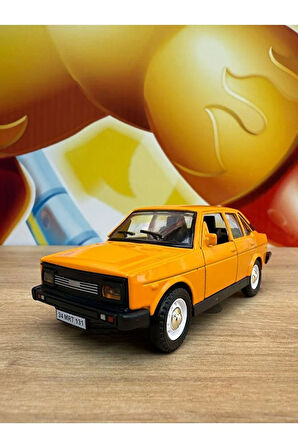 Fiat /Tofaş Murat 131 Koleksiyon Metal Araba 12cm Nostaljik Araba Sarı Murat 131 Diecast Araba