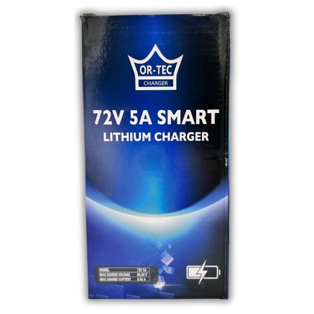 Ortec 72V 20AH LiFePO4 Bluetooth Özellikli - 72V 5A Li-Ion ve LiFePO4 Akü Şarj Cihazı Seti 
