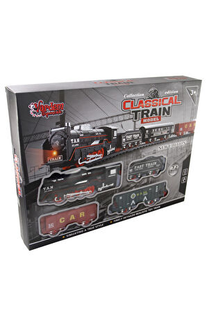 Vardem Kutulu 23 Parça Classic Model Tren Set OYUNCAK TREN SETİ DÖN DOLAŞ TREN ŞEKİLLENDİRİLEBİLİR