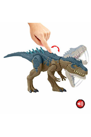 Jurassic World Sesli Süper Güçlü Allosaurus Figürü 43 cm HRX50 Orijinal Jurassic Dinazorları