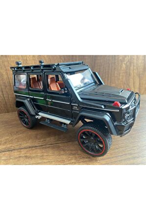 MERCEDES G65 JİP OYUNCAK DİECAST MERCEDES ARABA MERCEDES G65 SİYAH ARABA BRABUS ROCKET