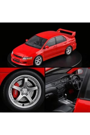 1:24 Mitsubishi Lancer Evolution EV09 Diecast Model Araba Mitsubishi Lancer Açılan Kapılar