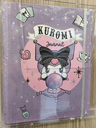 Kuromi hello kitty sert kapak içten spiralli journal çok amaçlı defter ( 24cm * 17 cm )