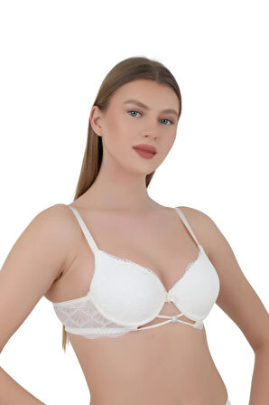 Kadın Sütyen Light B Cup - Balenli Dolgulu Dantelli