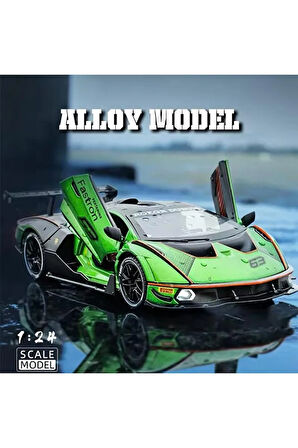 1:24 Ölçek Lamborghini Essenza SCV12 Diecast Model Araba Lamborghini Oyuncak Model Araba
